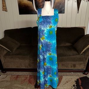 Malihini Designers Collection • Vintage • Hawaii • Blue/ Purple • Medium • Dress